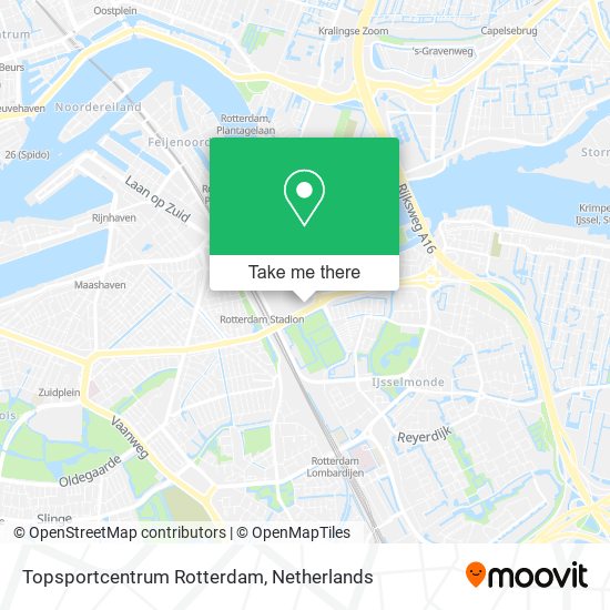 Topsportcentrum Rotterdam map