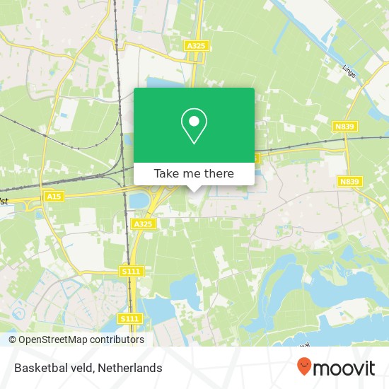 Basketbal veld map