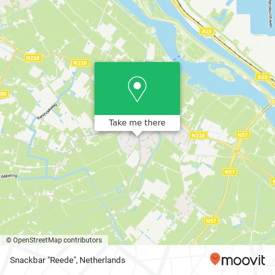 Snackbar "Reede" map