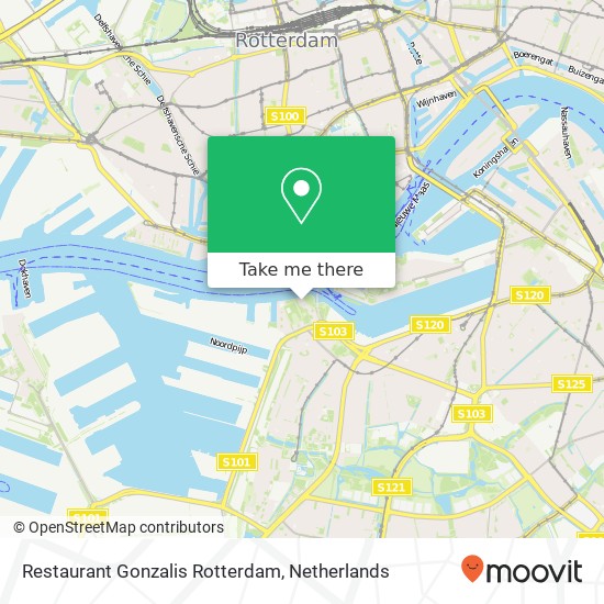 Restaurant Gonzalis Rotterdam map