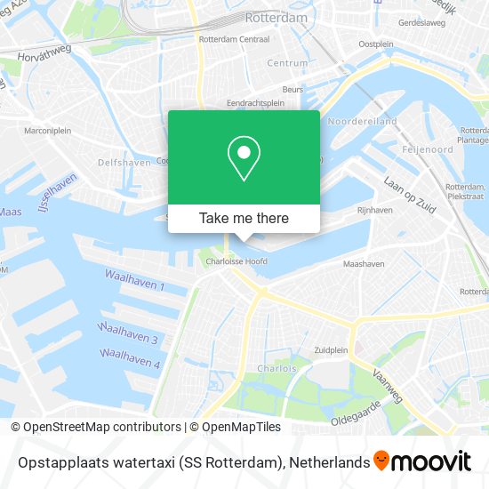 Opstapplaats watertaxi (SS Rotterdam) map