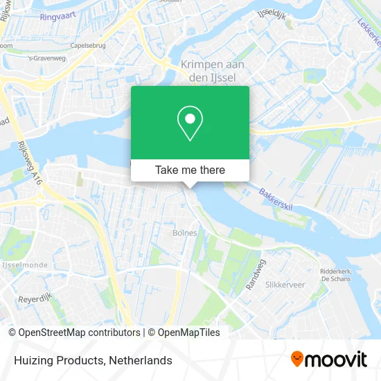 Huizing Products map