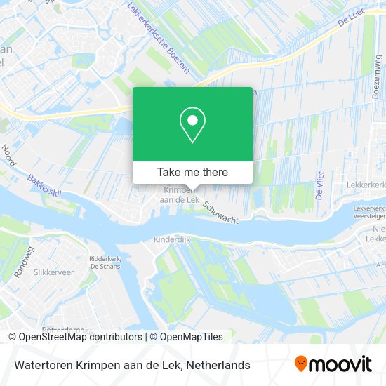 Watertoren Krimpen aan de Lek map