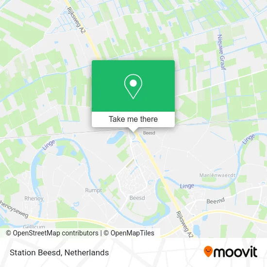 Station Beesd map