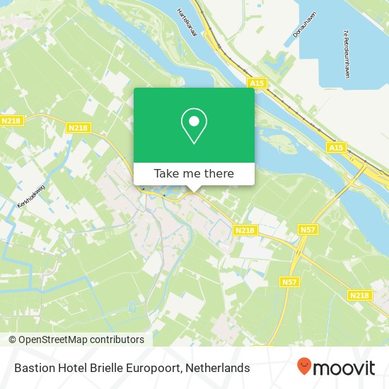 Bastion Hotel Brielle Europoort map