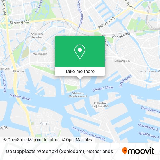 Opstapplaats Watertaxi (Schiedam) map