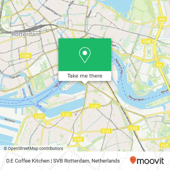 D.E Coffee Kitchen | SVB Rotterdam map