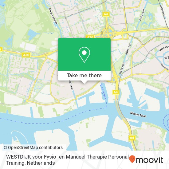 WESTDIJK voor Fysio- en Manueel Therapie Personal Training map