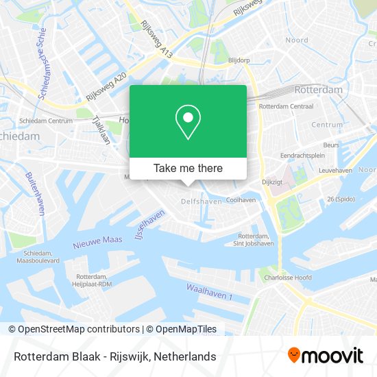 Rotterdam Blaak - Rijswijk Karte