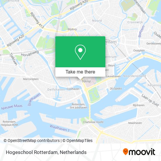 Hogeschool Rotterdam map