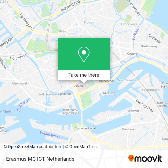 Erasmus MC ICT map