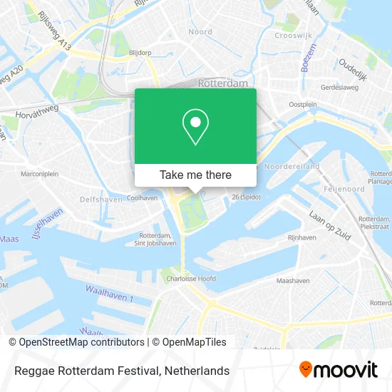 Reggae Rotterdam Festival map