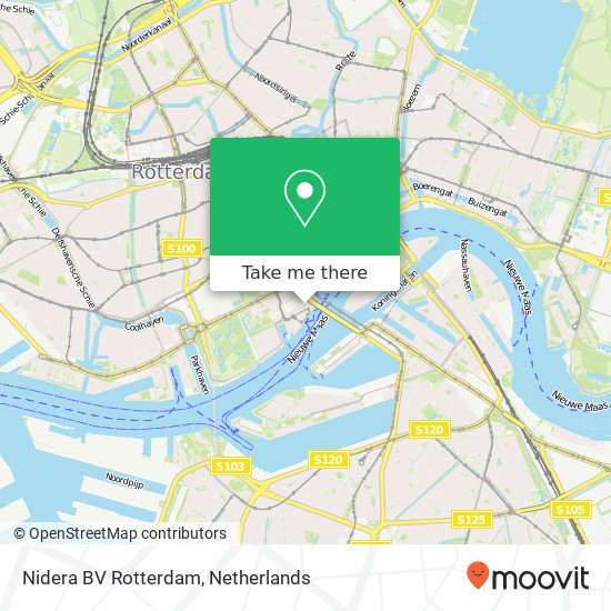 Nidera BV Rotterdam map