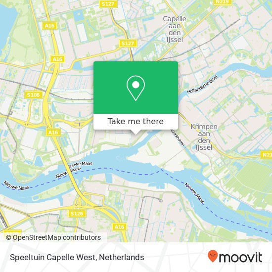 Speeltuin Capelle West map