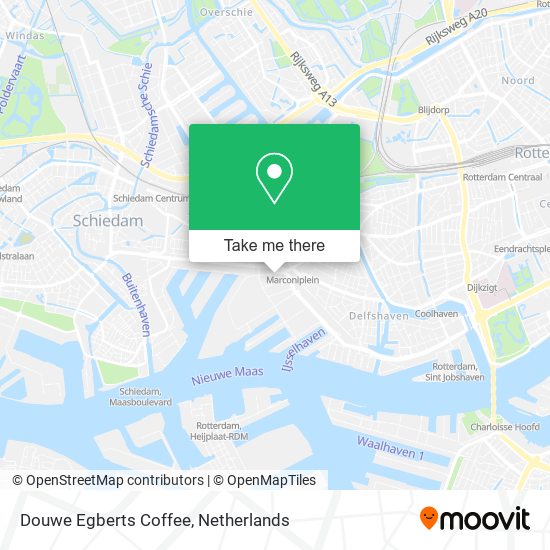 Douwe Egberts Coffee map