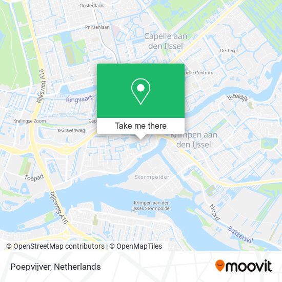 Poepvijver map