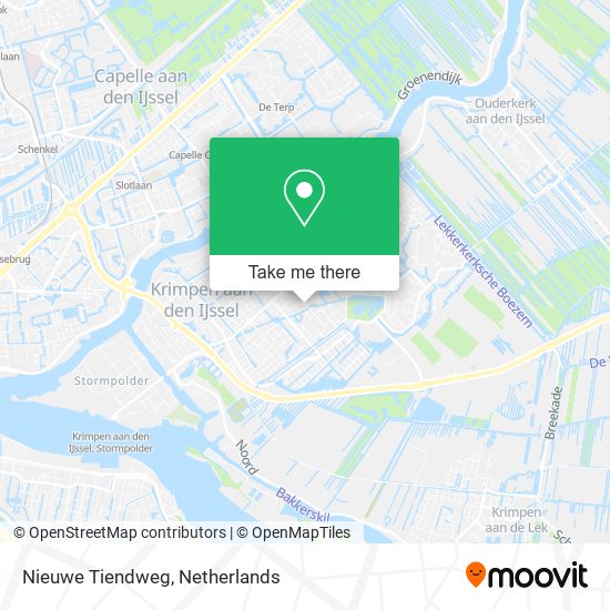 Nieuwe Tiendweg map