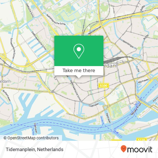 Tidemanplein map