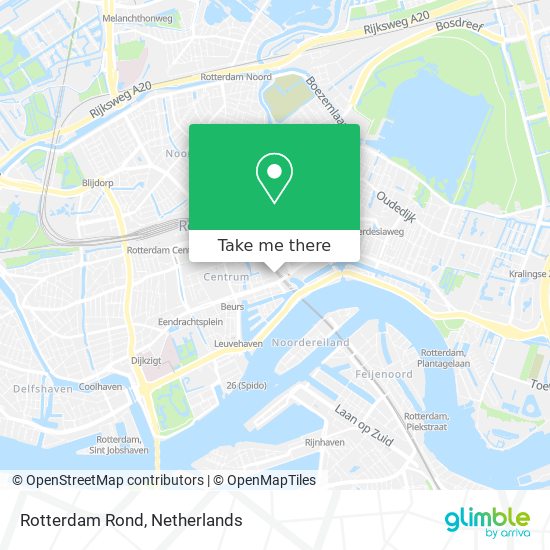 Rotterdam Rond Karte
