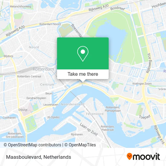 Maasboulevard map