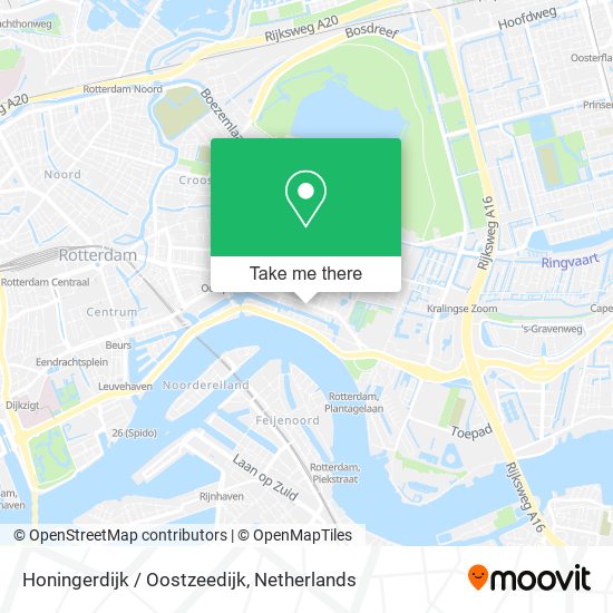 Honingerdijk / Oostzeedijk map