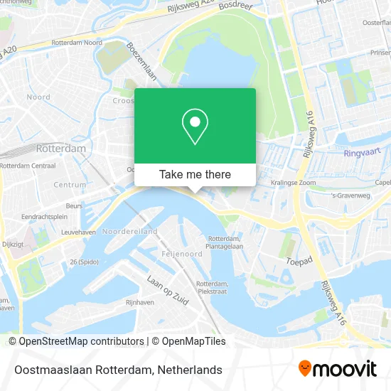 Oostmaaslaan Rotterdam map