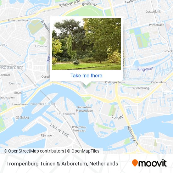 Trompenburg Tuinen & Arboretum map