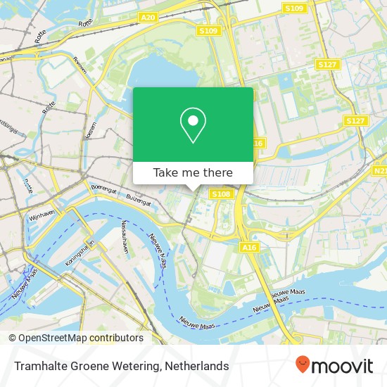 Tramhalte Groene Wetering Karte