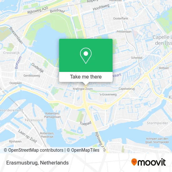 Erasmusbrug map
