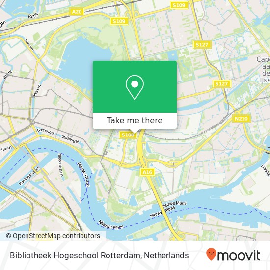 Bibliotheek Hogeschool Rotterdam map