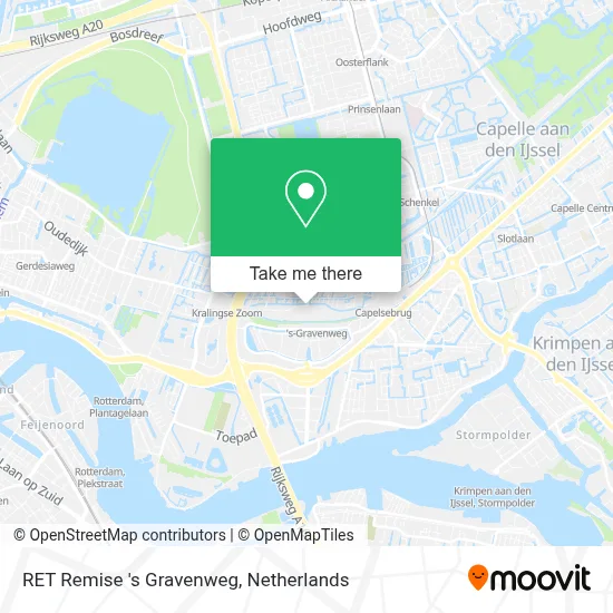 RET Remise 's Gravenweg map