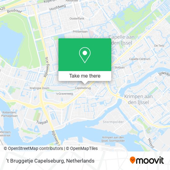't Bruggetje Capelseburg map
