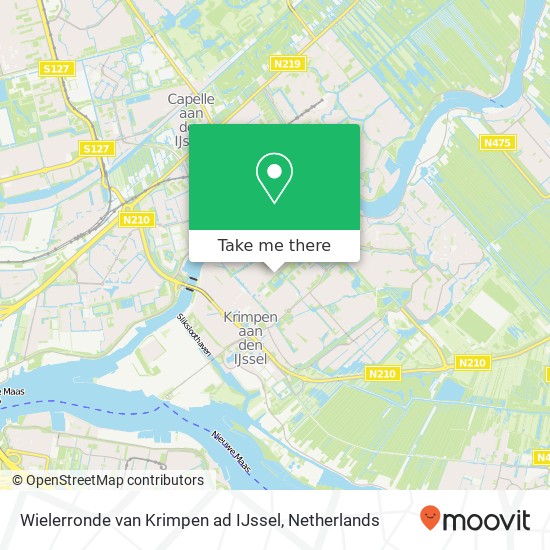 Wielerronde van Krimpen ad IJssel map