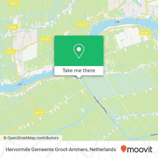 Hervormde Gemeente Groot-Ammers Karte