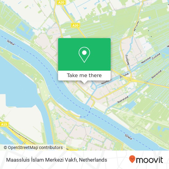 Maassluis İslam Merkezi Vakfı map