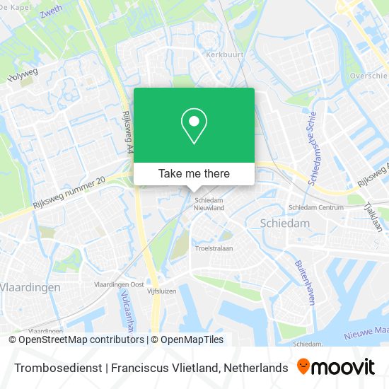 Trombosedienst | Franciscus Vlietland map