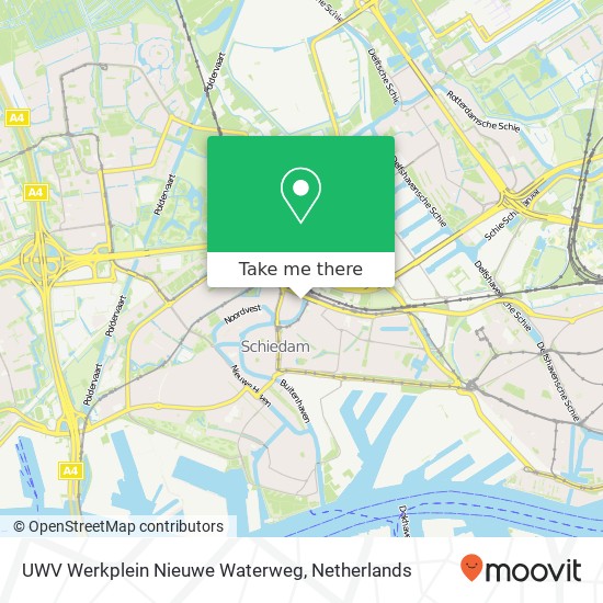 UWV Werkplein Nieuwe Waterweg map