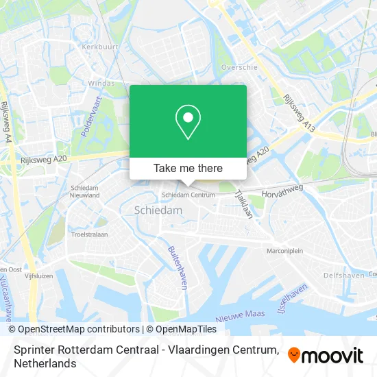 Sprinter Rotterdam Centraal - Vlaardingen Centrum Karte