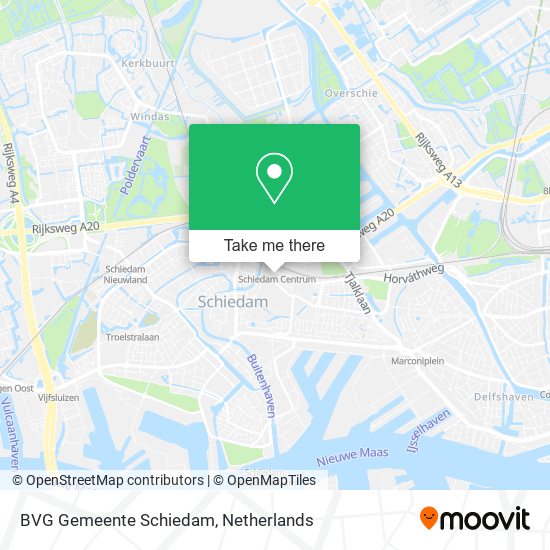 BVG Gemeente Schiedam map