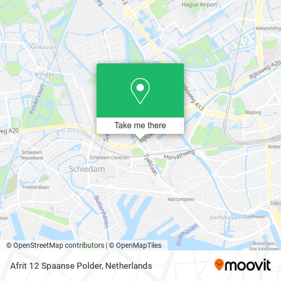 Afrit 12 Spaanse Polder map