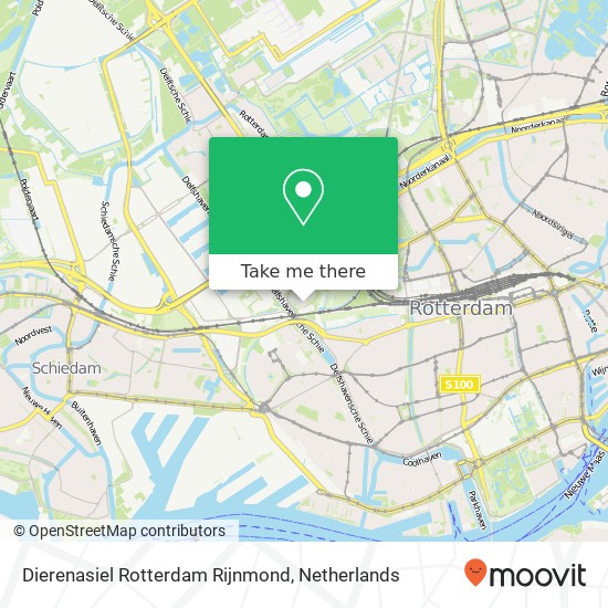 Dierenasiel Rotterdam Rijnmond map