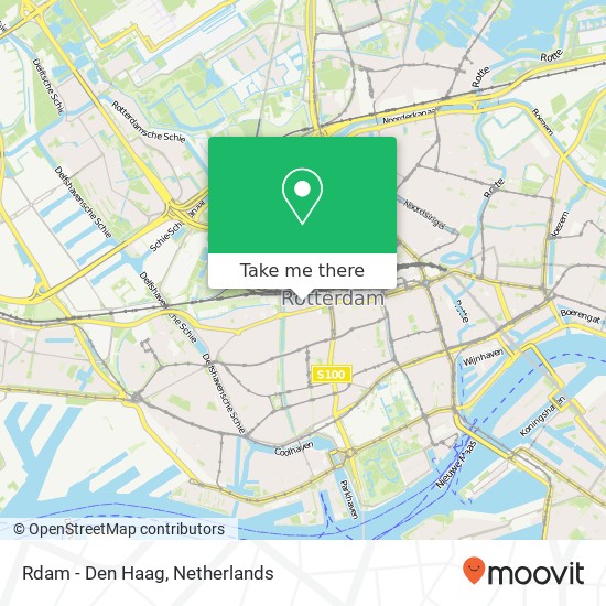 Rdam - Den Haag map