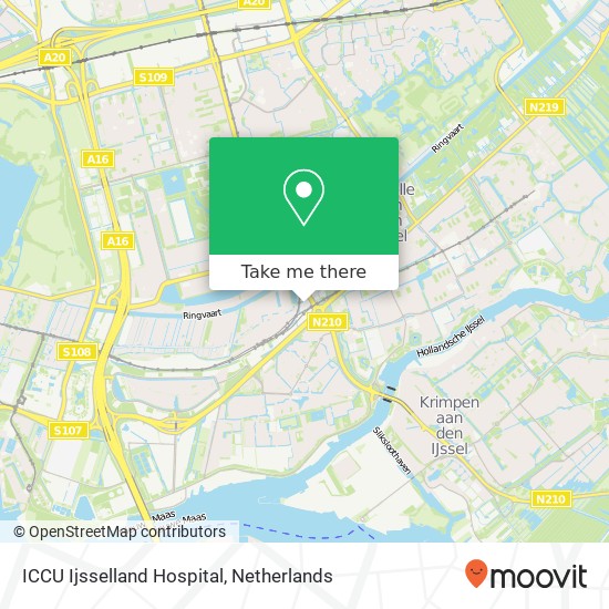 ICCU Ijsselland Hospital map