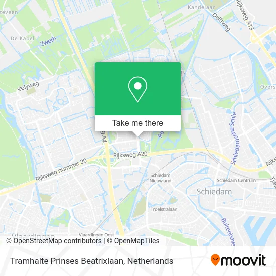Tramhalte Prinses Beatrixlaan map