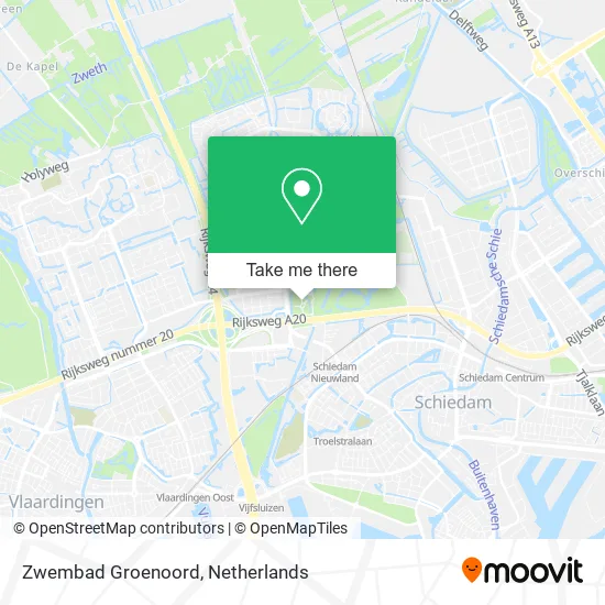 Zwembad Groenoord map