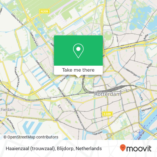 Haaienzaal (trouwzaal), Blijdorp map