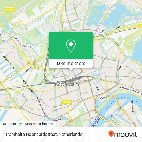 Tramhalte Hoonaardstraat map