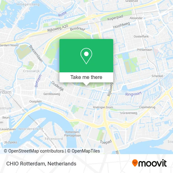 CHIO Rotterdam map