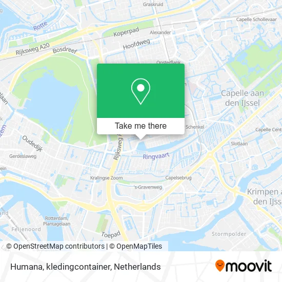 Humana, kledingcontainer map