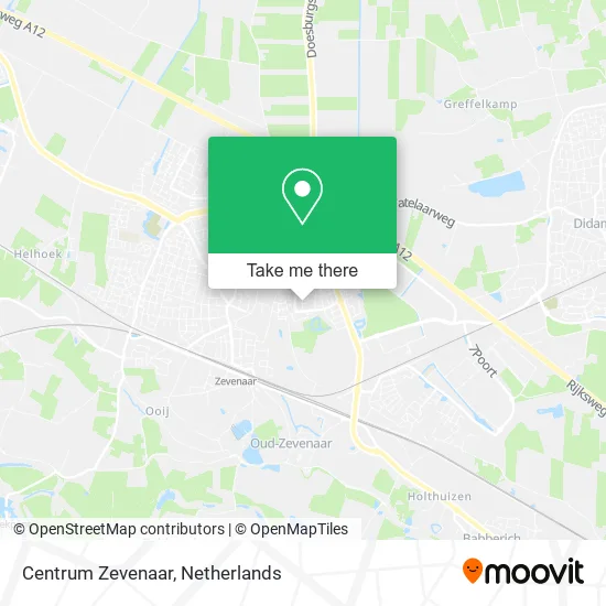 Centrum Zevenaar map